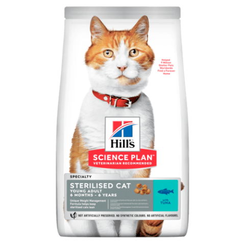 Hill's Science Plan Sterilised Cat Young Adult Somon 10 Kg