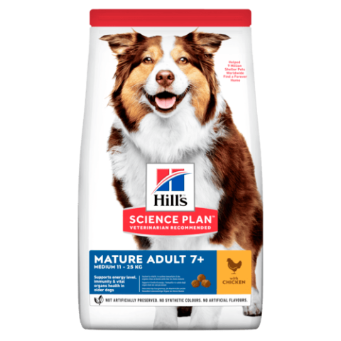 Hill's Science Plan Dog Mature +7 Active Longevity Medium Breed Chicken 14 Kg