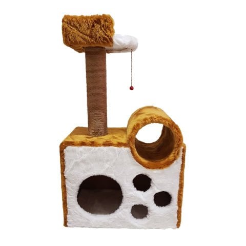 Cat House Kedi Tırmalama Oturaklı Tünelli Yuvalı S11