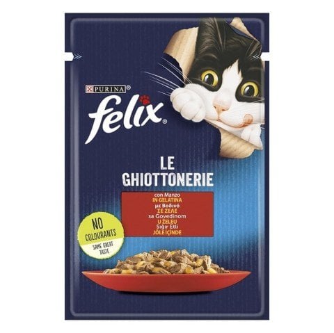 FELIX KEDİ SIĞIR ETLİ JÖLE İÇİNDE 85 GR