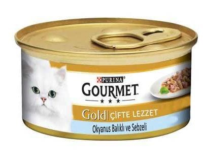 Gourmet Gold Balık Ispanak Kedi Konservesi 85 gr