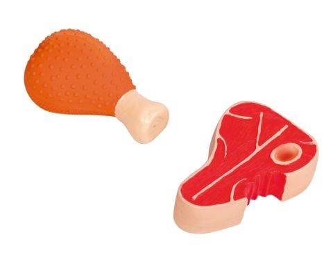 Lateks ''Barbekü'' Köpek Oyuncağı Tekli 13.5-15 Cm