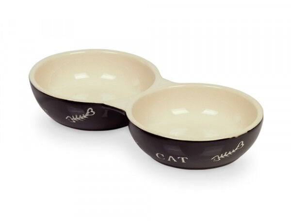 Seramik Mama Kabı İkili 22 cm x 11,5 cm x 3.5 cm x2 130 Ml
