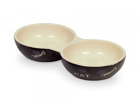 Seramik Mama Kabı İkili 22 cm x 11,5 cm x 3.5 cm x2 130 Ml