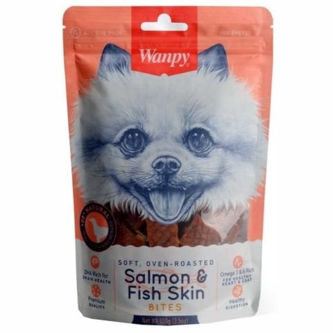 WANPY YUMUŞAK SOMON PARÇALI KÖPEK ÖDÜL 100 GR