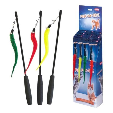 Peluş Solucanlı Olta 41 Cm