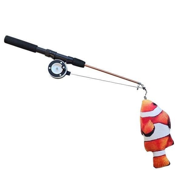 Peluş Balıklı Makaralı Olta 71 Cm