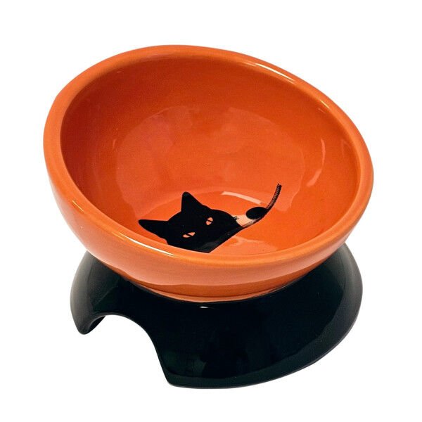 Seramik Kedi Mama Kabı ''WILSON'' 250 Ml 13,5 Çapx 9 Cm