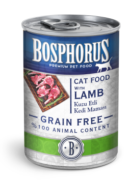 BOSPHORUS CAT KUZU ETLİ KEDİ KONSERVESİ 415G