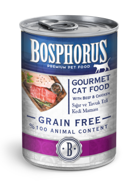 BOSPHORUS CAT GOURMET SIĞIR ETLİ KEDİ KONSERVESİ 415G