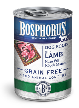 BOSPHORUS DOG KUZU ETLİ KÖPEK KONSERVESİ 415G