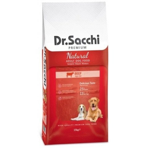Dr. Sacchi Premium Natural Beef Yetişkin Köpek Maması 12kg