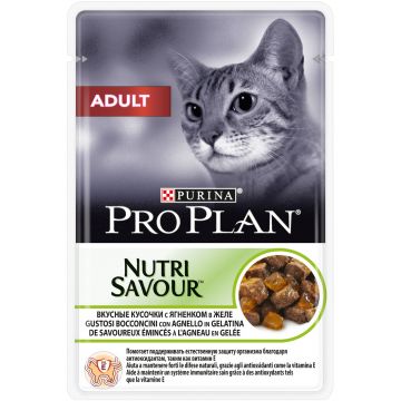 Pro Plan Nutri Savour Yetişkin Kuzulu Kedi Pouch 85 Gr 24'lü