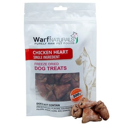 Warf Naturals Tavuk Yüreği Kurutulmuş Köpek Ödülü 40 Gr