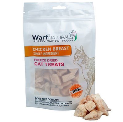 Warf Naturals Tavuk Göğüsü Kurutulmuş Kedi Ödülü 40 Gr