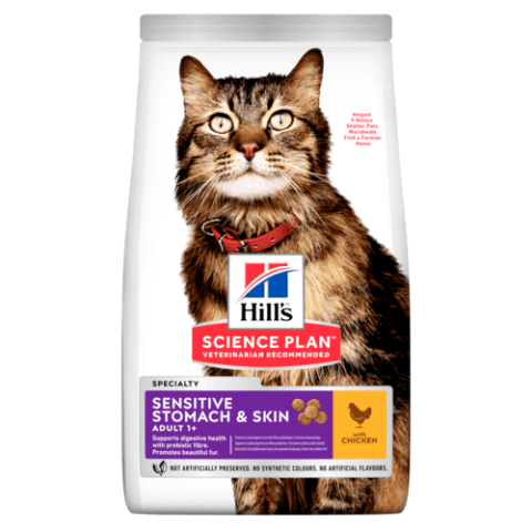 Hill's Science Plan Cat Sensitive Stomach & Skin Adult Chicken 1,5 Kg