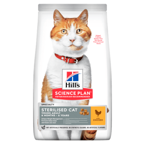 Hill's Science Plan Sterilised Cat Young Adult Chicken 3 Kg