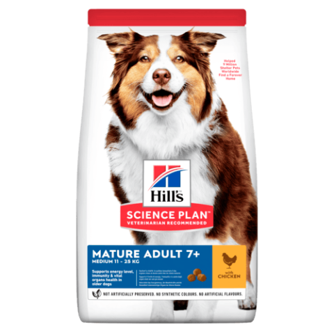 Hill's Science Plan Dog Mature +7 Active Longevity Medium Breed Chicken 14 Kg