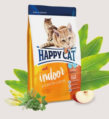HAPPY CAT INDOOR ATLANTIK LACHS SOMONLU 4 Kg