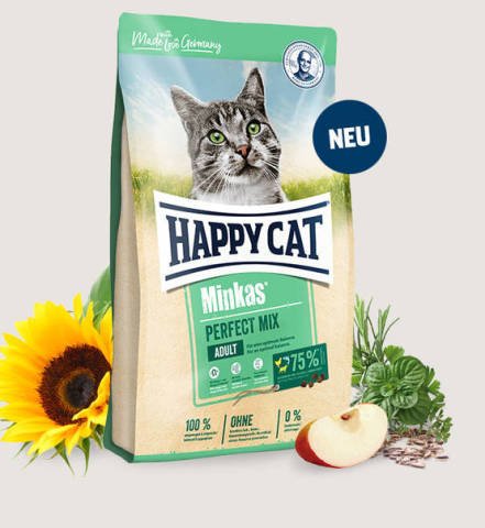 HAPPY CAT MINKAS PERFECT MIX CHICKEN LAMB FISH 10 KG