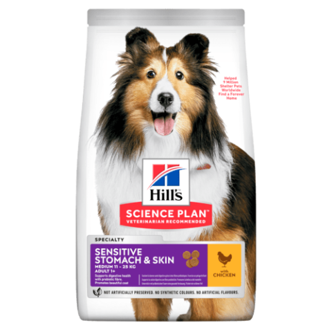 Hill's Science Plan Dog Adult Sensitive Stomach & Skin Chicken 14 Kg