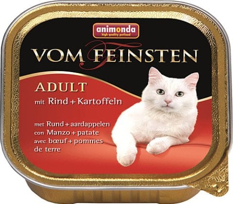 ANİMONDA VOM FEINSTEN SIĞIR ETLİ PATATESLİ YETİŞKİN KEDİ MAMASI100 Gr 83211