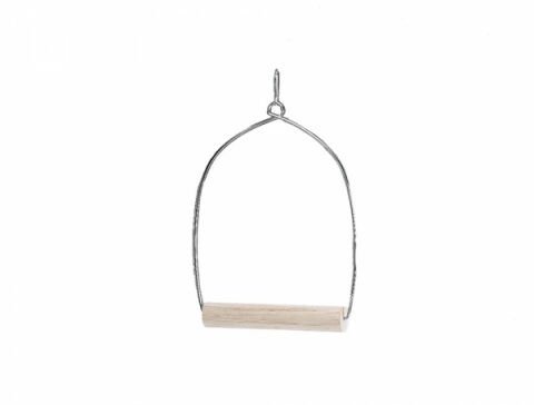 Ahşap Tünekli Metal Salıncak 15x26 Cm