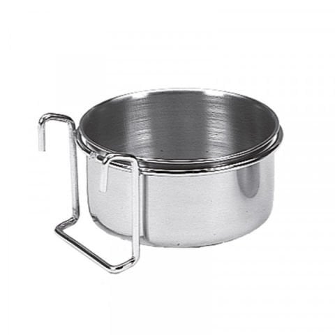 Çelik Su Veya Mama Kabı Askılı 10 Cm Çap 0.25 ltr