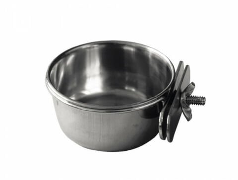 Çelik Su Veya Mama Kabı Vidalı 10 Cm Çap 0.25 ltr