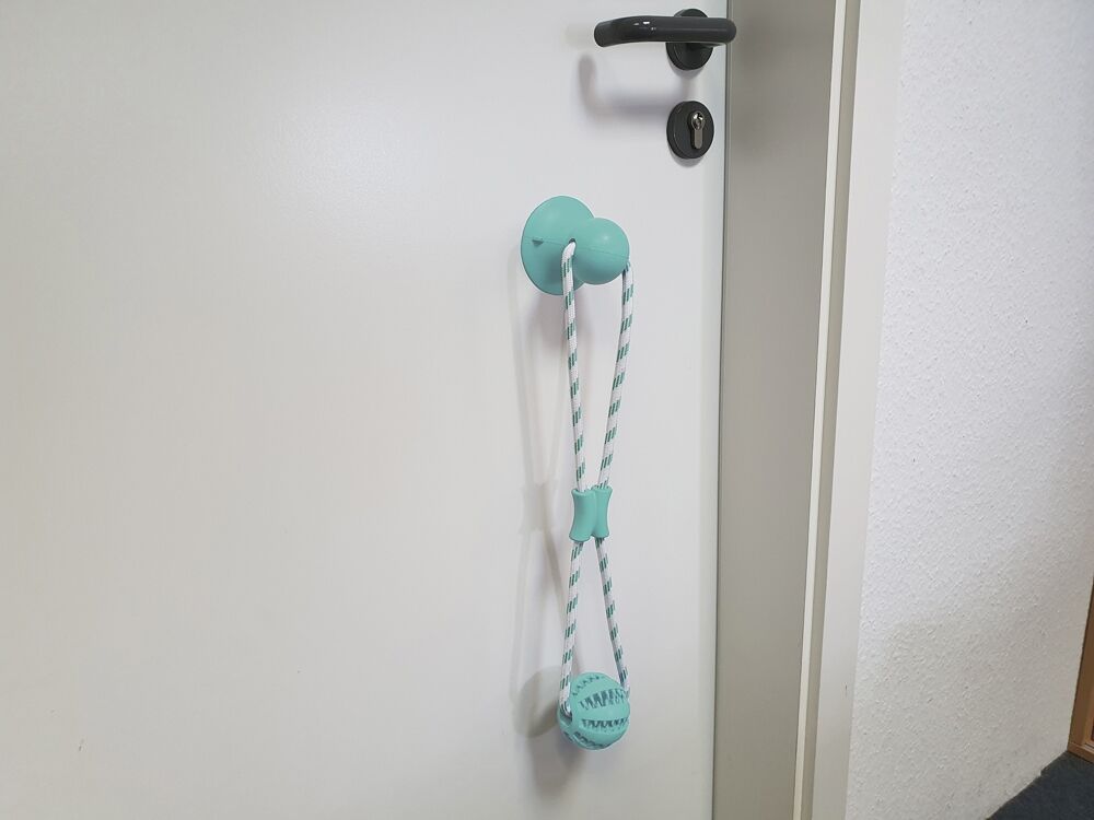 Kauçuk Vantuzlu Köpek Oyuncağı 50 Cm 7 cm Çapında Toplu