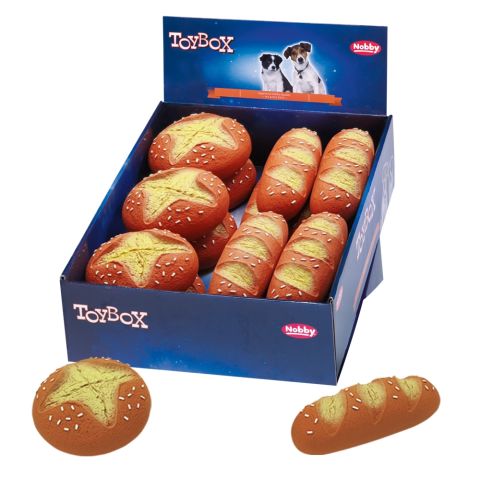Lateks Oyuncak Ekmek Tekli  Ø12,5 + 18 cm