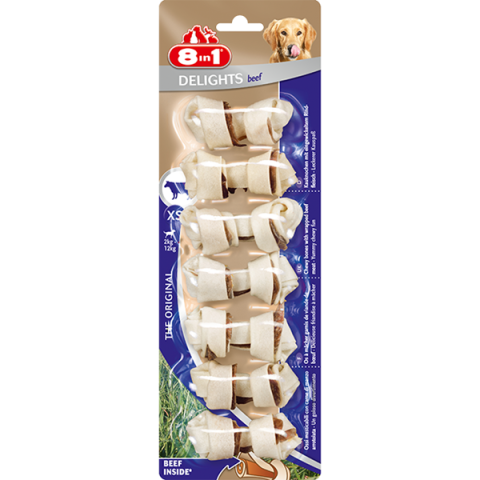 8 IN 1 BEEF DELIGHT BONES XS 660438 **8733**
