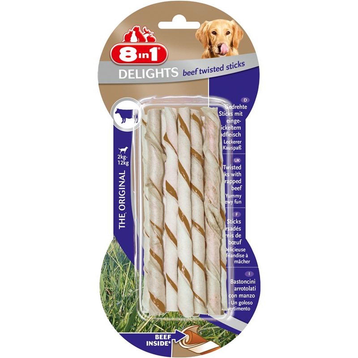 8 IN 1 DELIGHT BEEF TWISTED STICKS 660963 **2500**