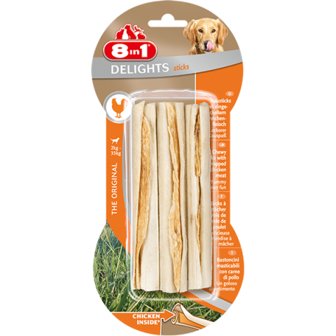 8 IN 1 DELIGHT CHICKEN STICKS 75 Gr **2502**