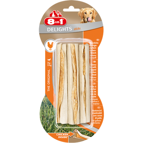 8 IN 1 DELIGHT CHICKEN STICKS 75 Gr **2502**