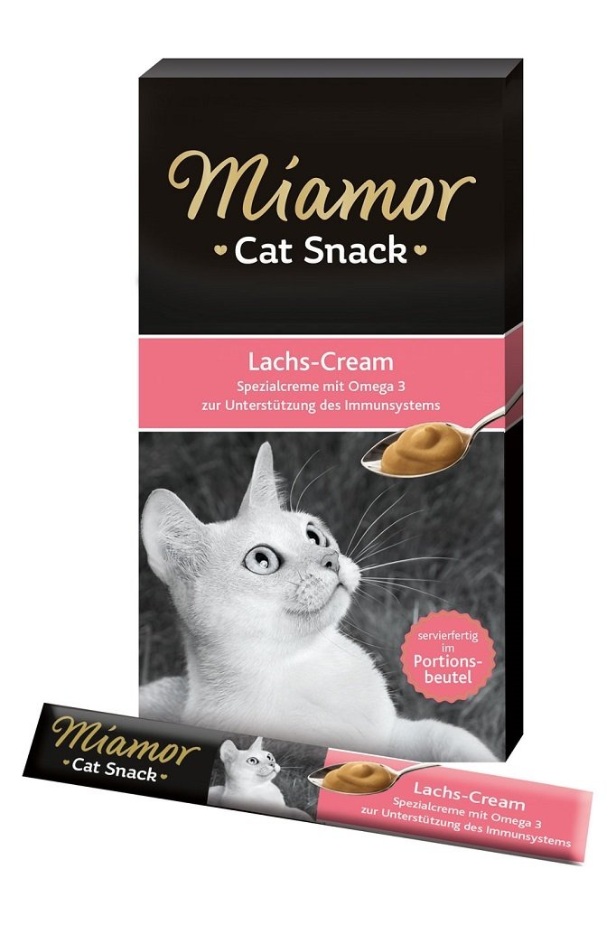 MİAMOR CREAM LACHS-CREAM SOMONLU KEDİ ÖDÜLÜ 6x15Gr
