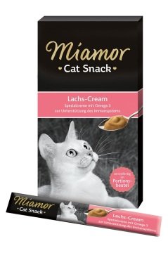 MİAMOR CREAM LACHS-CREAM SOMONLU KEDİ ÖDÜLÜ 6x15Gr