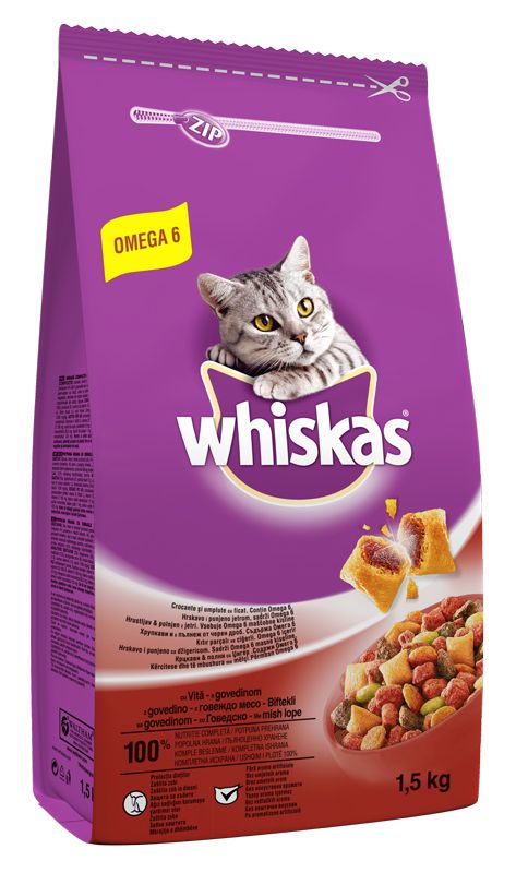 Whiskas Sığır Etli Komple Kuru Kedi Maması 14 Kg