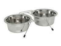 Standlı 2lİ Çelik Mama Kabı 21 Cm Çap 1.50 Ltr
