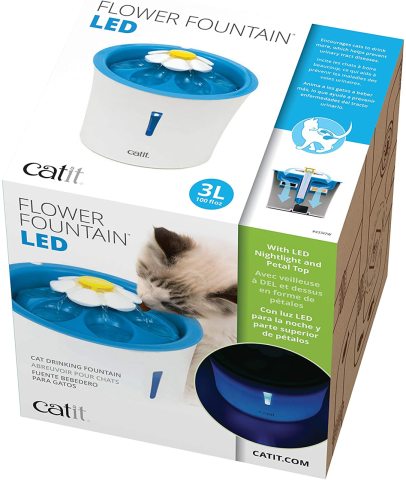 Catit  Çiçek Şekilli Led Işıklı Otomatik Su Kabı