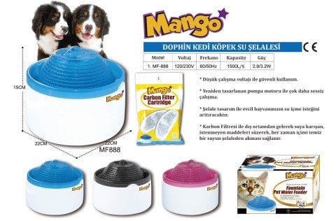 Dopin Kedi Köpek Su Şelalesi