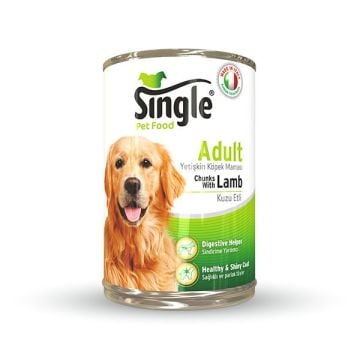 SINGLE KÖPEK KUZU ETLİ KONSERVE 415 Gr