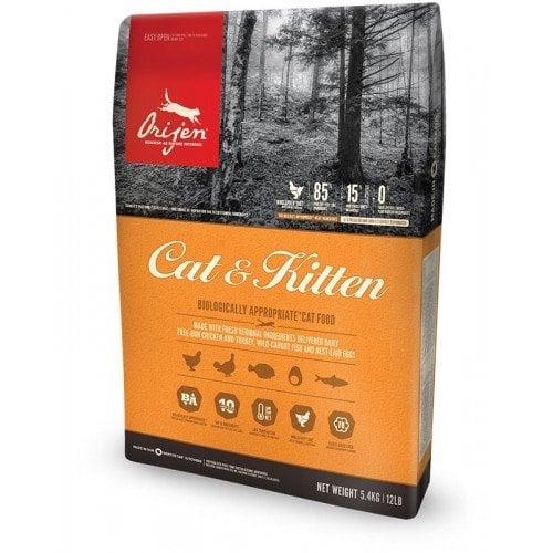 Orijen Cat Kitten Tahılsız Yavru ve Yetişkin Kedi Maması 5,4 Kg