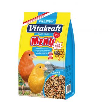 Vitakraft Menü + Jod Vital Complex – Premium Kanarya Yemi 500 gr
