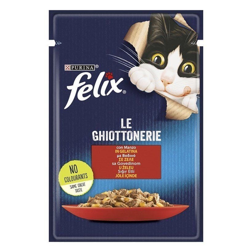 FELIX KEDİ SIĞIR ETLİ JÖLE İÇİNDE 85 GR 26'LI PAKET