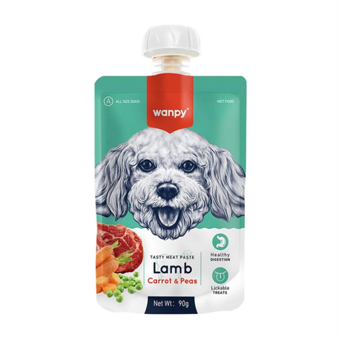 WANPY KÖPEK TAZE KUZULU&HAVUÇLU ET EZMESİ 90GR