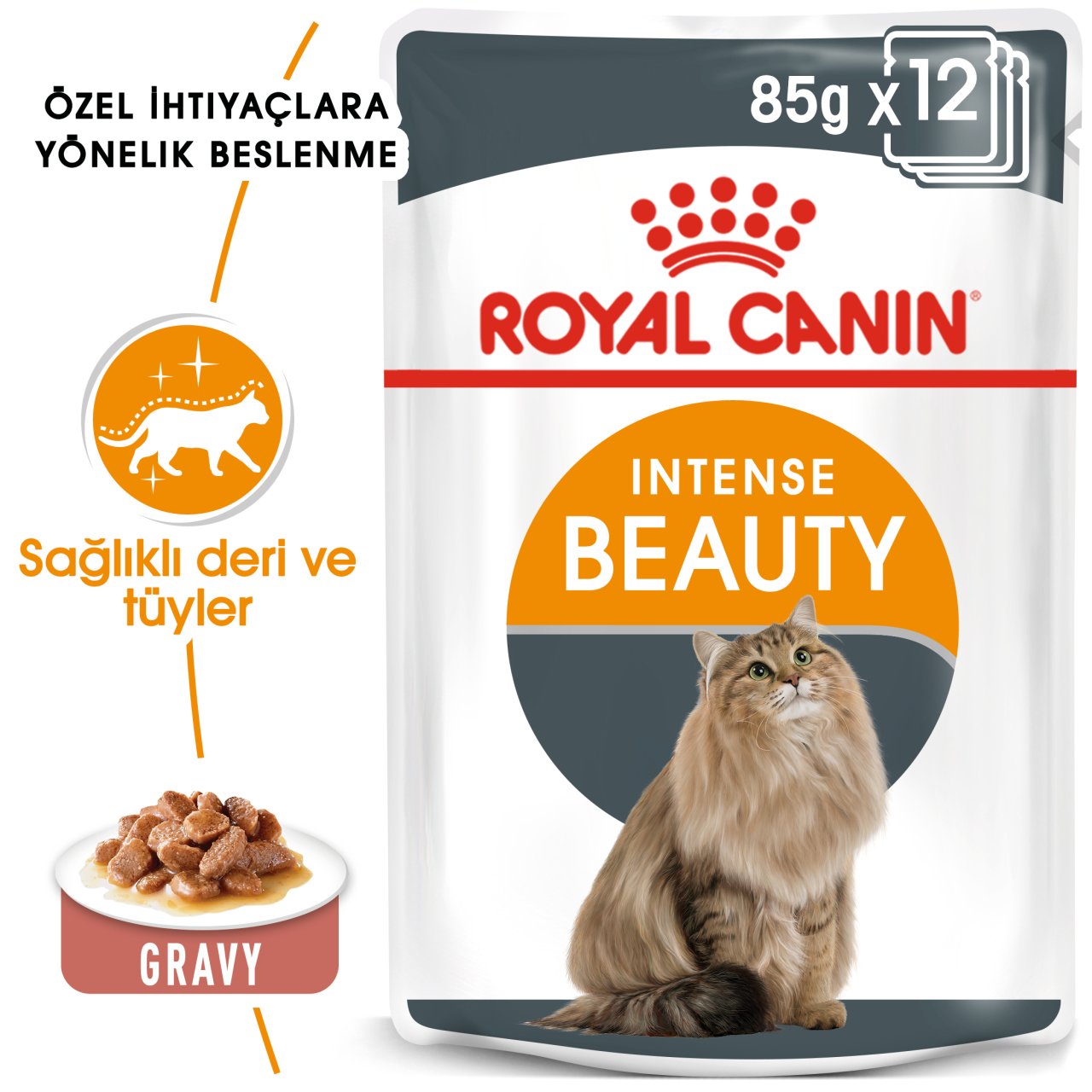 Royal Canin Hair&Skin Gravy 85 Gr 12 li Paket