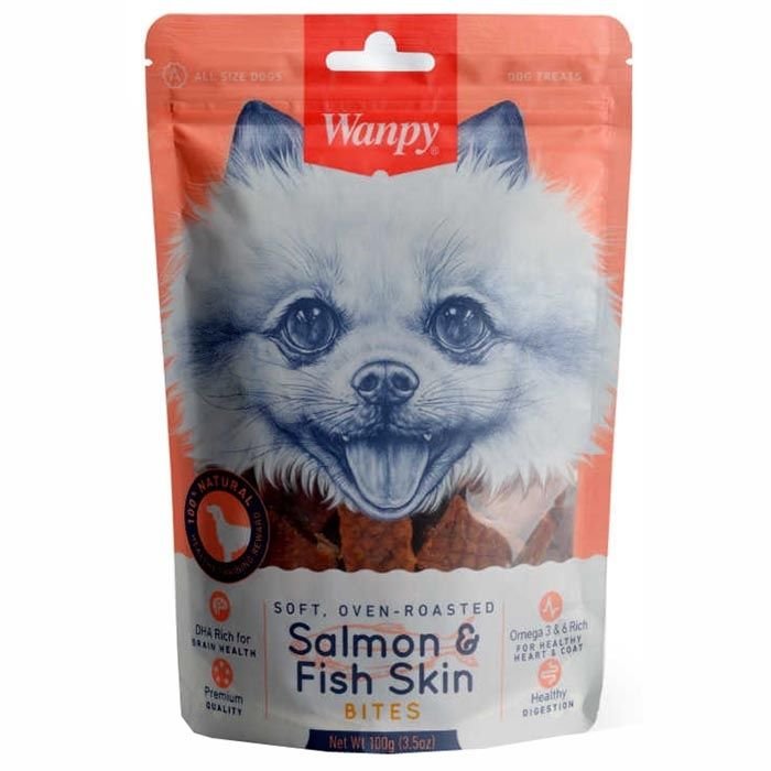 WANPY YUMUŞAK SOMON PARÇALI KÖPEK ÖDÜL 100 GR