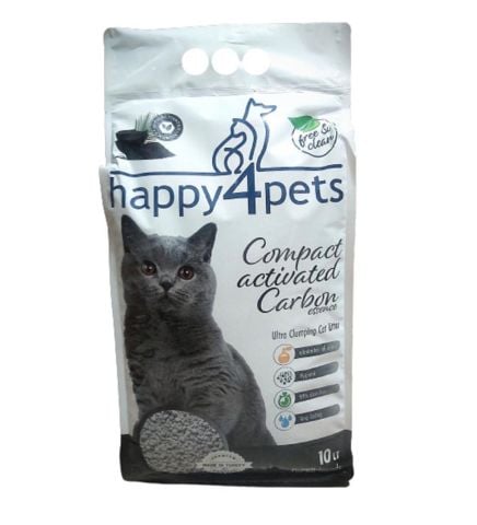 HAPPY4PETS KARBONLU KEDİ KUMU 10 LT