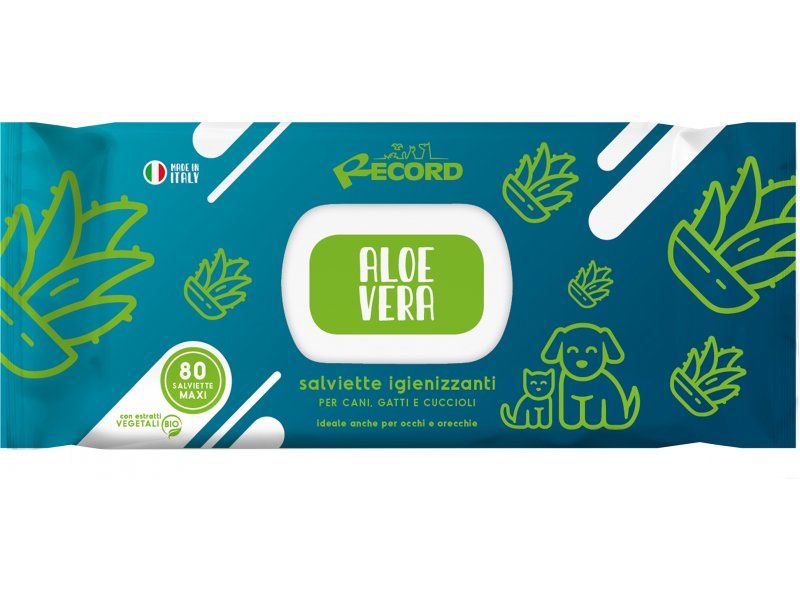 Kedi Köpekler İçin Islak Mendil 80 Adet Aloe Vera Lı